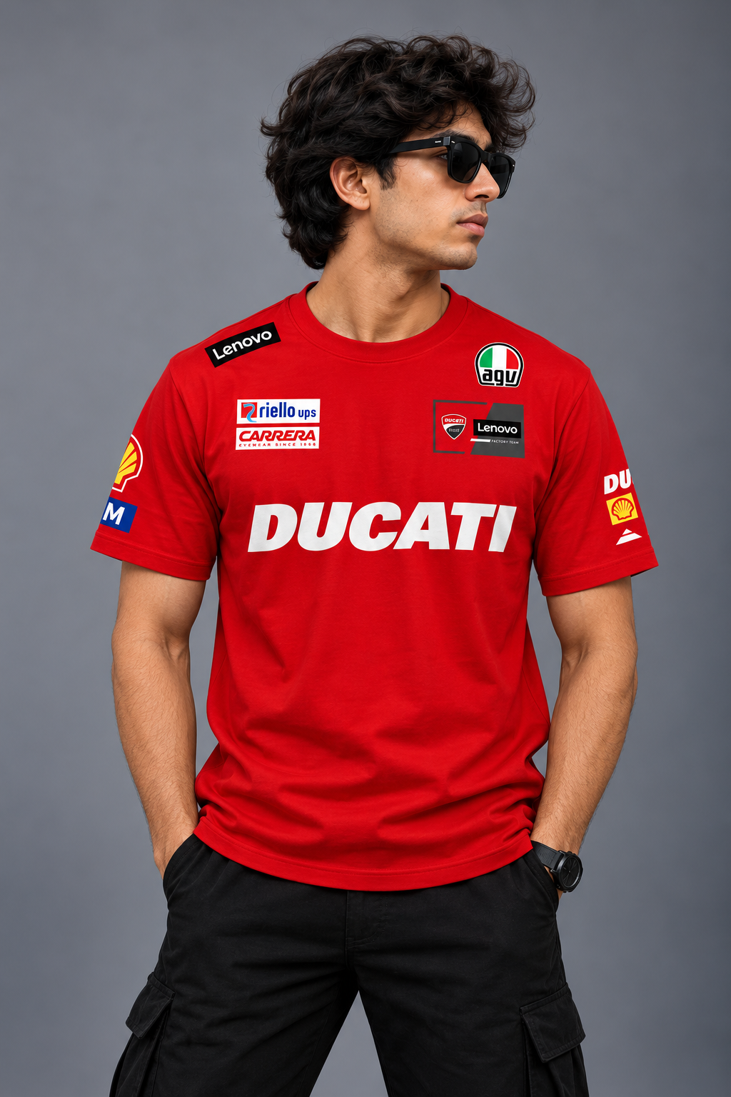 Marc Marquez Edition Inspired Red Cotton T-shirt