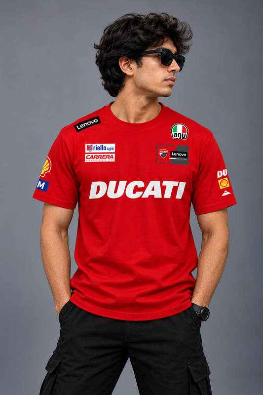 Marc Marquez Edition Inspired Red Cotton T-shirt