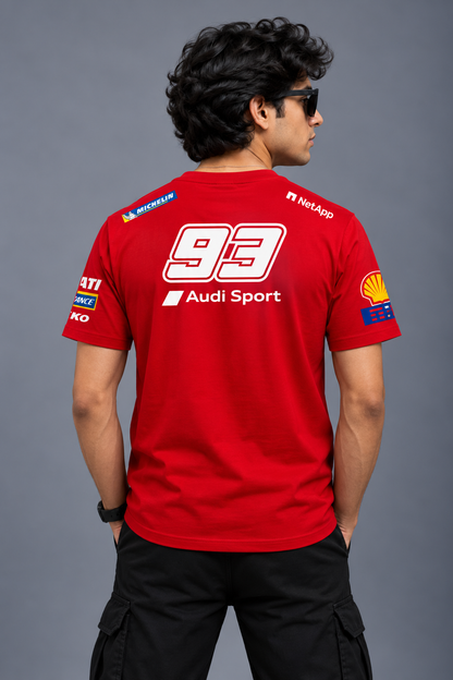 Marc Marquez Edition Inspired Red Cotton T-shirt