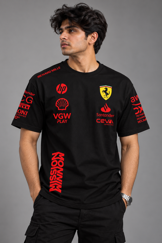 Legend's Classic New F1 Racing Team Edition Black Cotton T-shirt 2.0