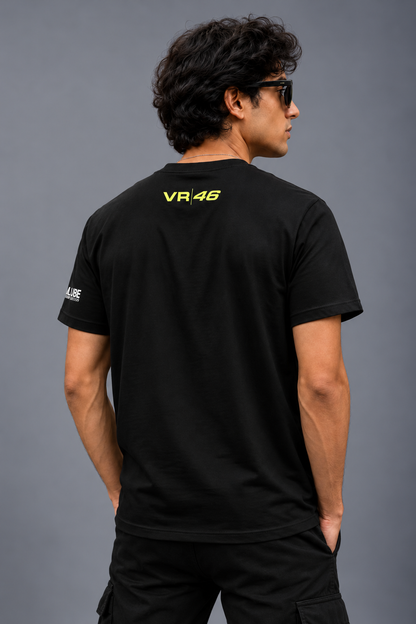 Valentino Rossi VR46 2.0 Black Cotton T-Shirt